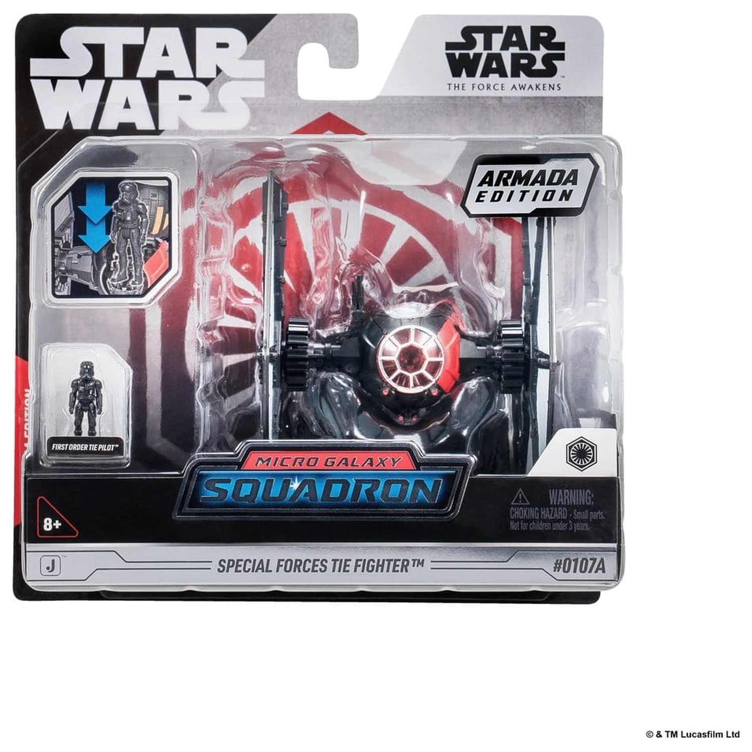 Star Wars střední vozidlo a figurka assortiment Special Forces TIE Fighter & First Order TIE Pilot (Armada Edition) fotografii produktu