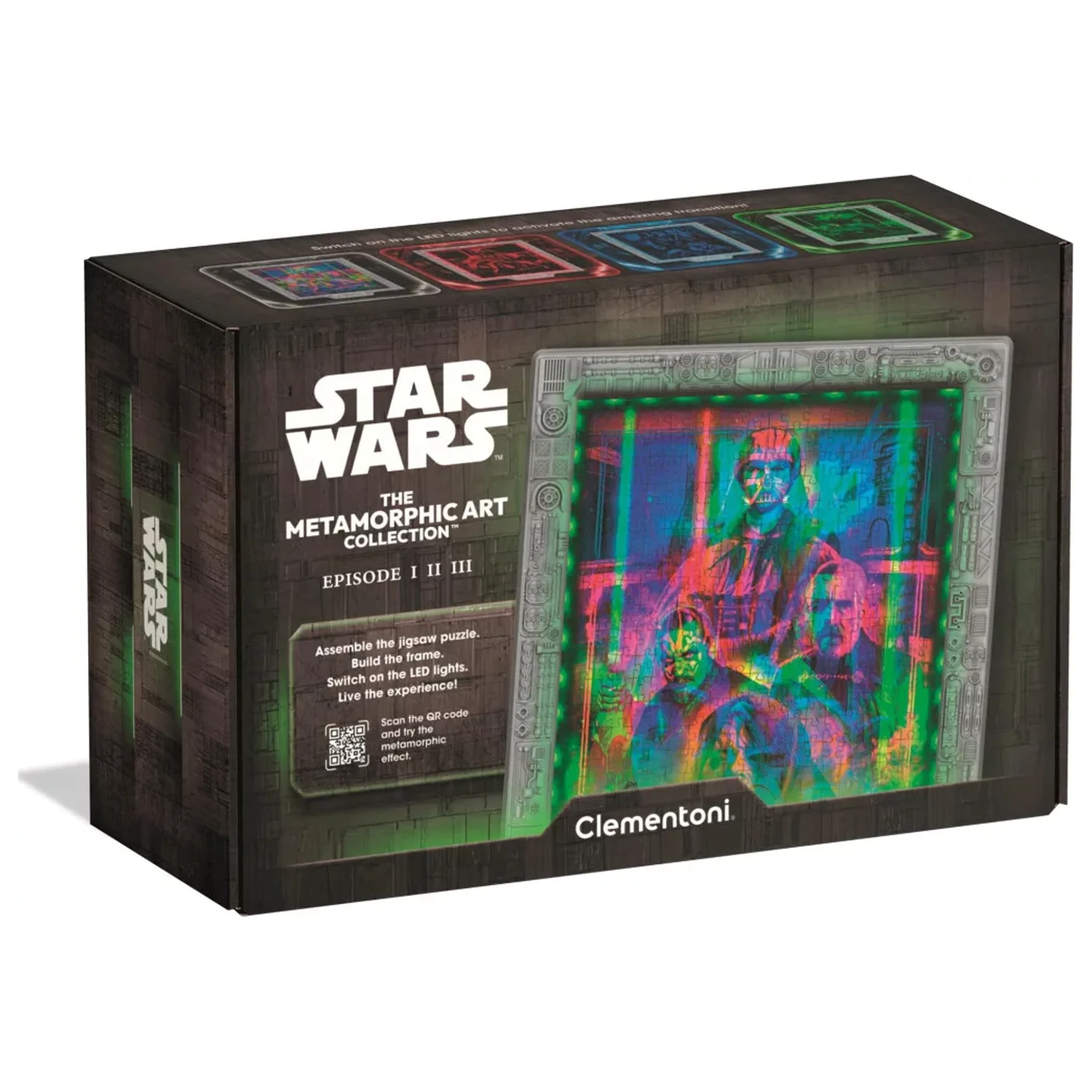 Star Wars Metamorfické puzzle o 520 kusech s LED rámem fotografii produktu