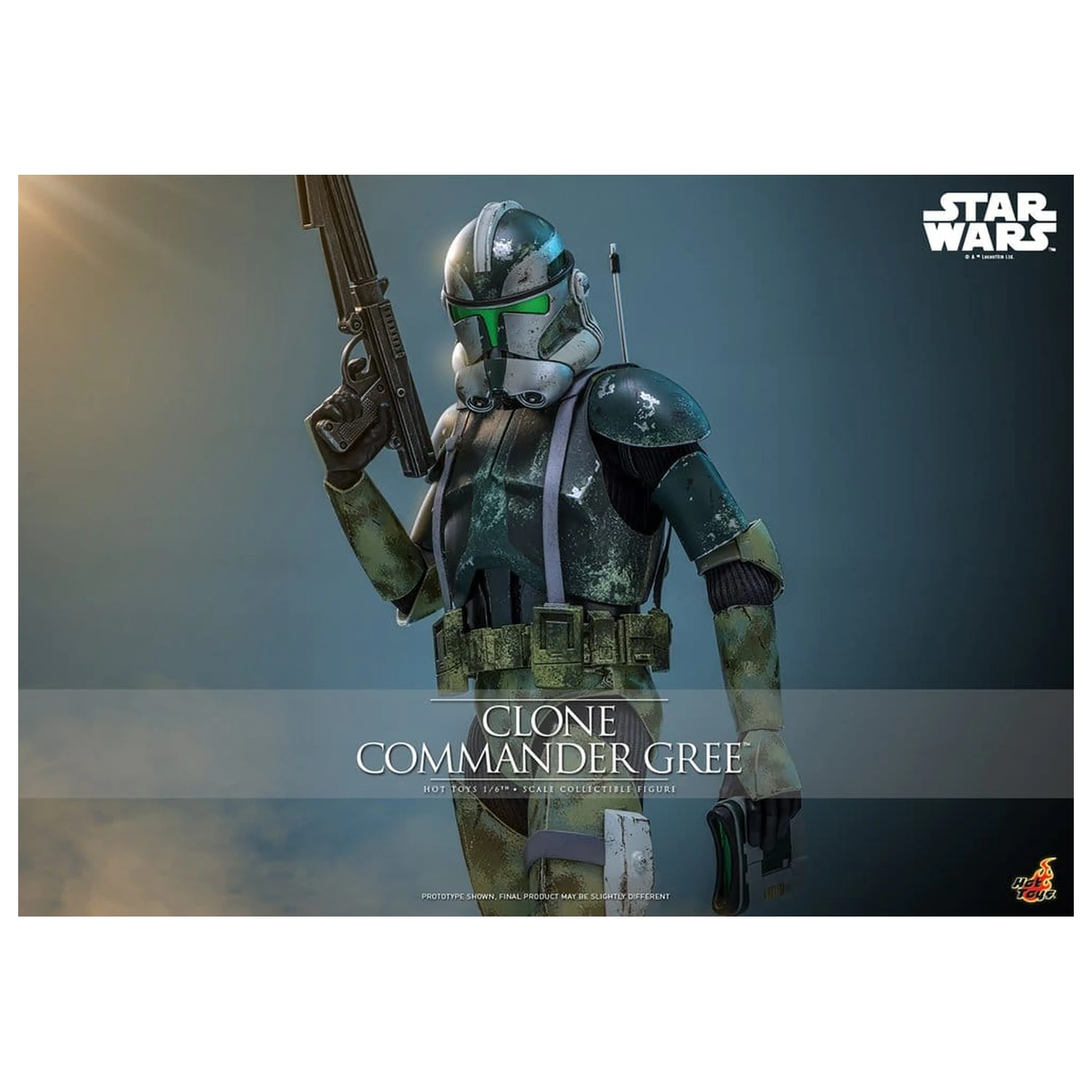 Star Wars Movie Masterpiece Akční figurka 1/6 Clone Commander Gree 30 cm fotografii produktu
