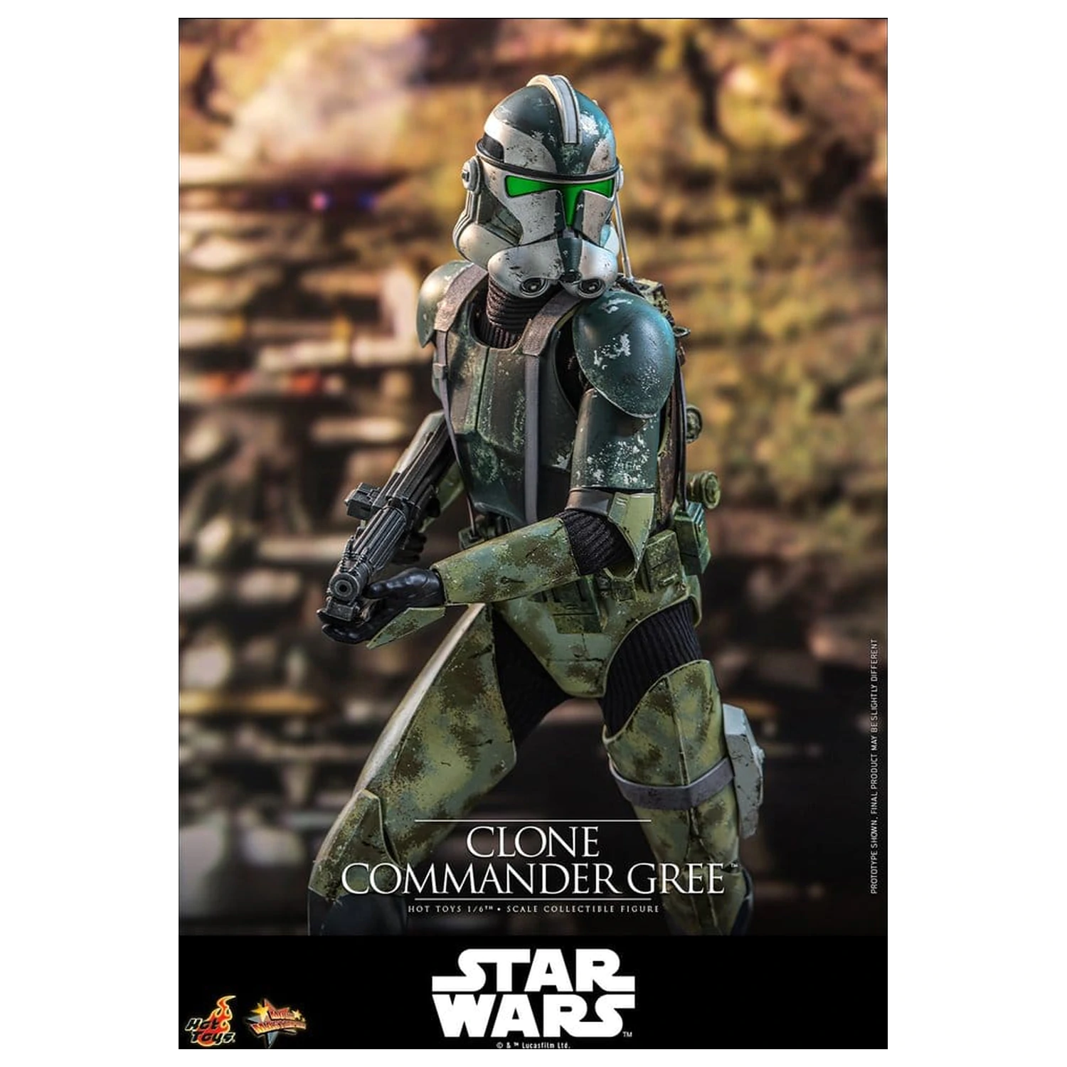 Star Wars Movie Masterpiece Akční figurka 1/6 Clone Commander Gree 30 cm fotografii produktu