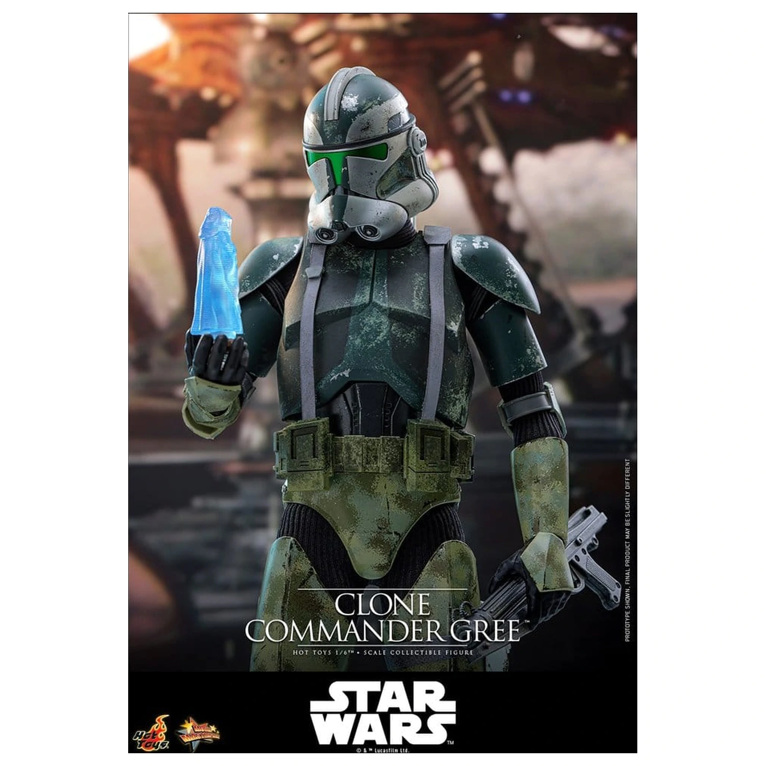 Star Wars Movie Masterpiece Akční figurka 1/6 Clone Commander Gree 30 cm fotografii produktu