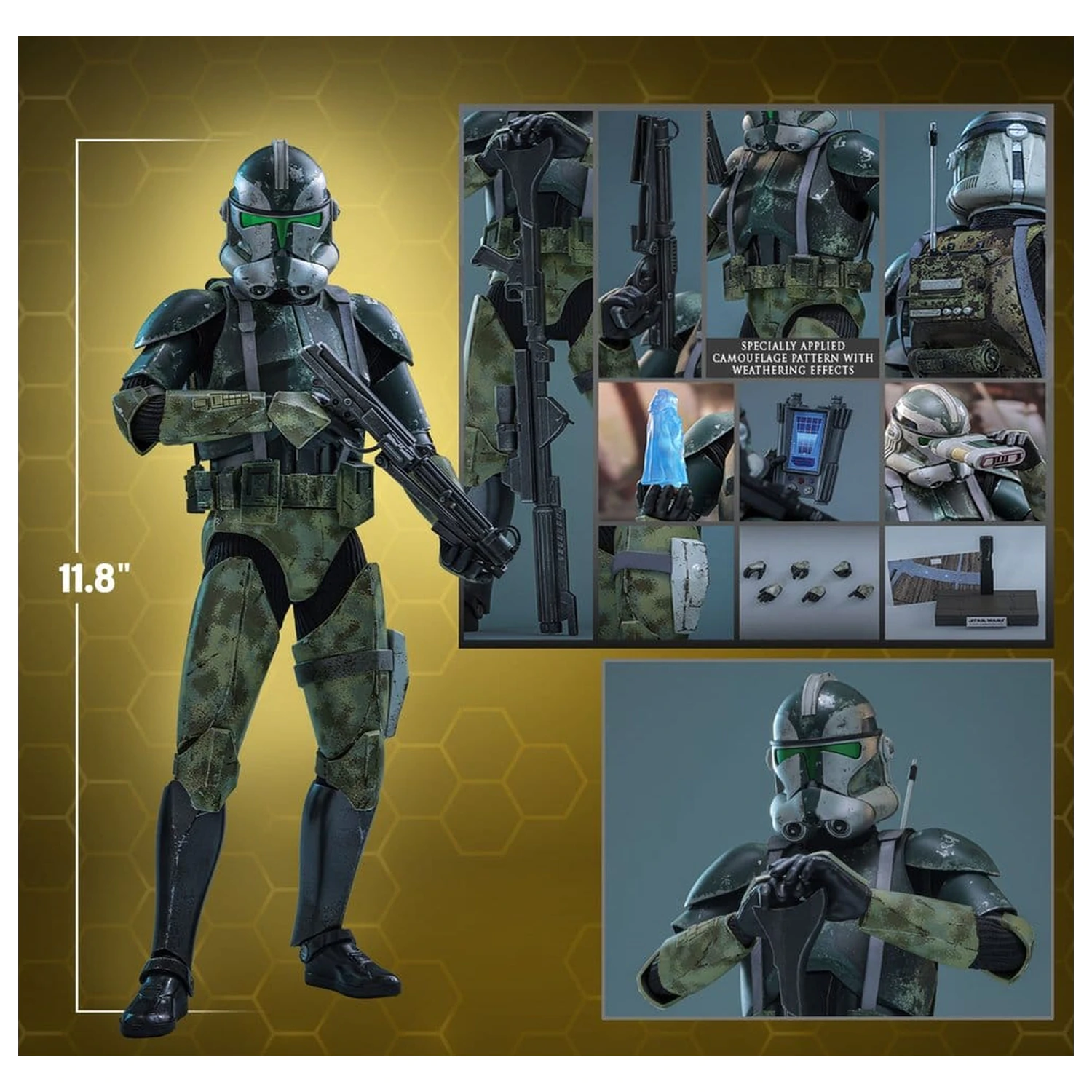 Star Wars Movie Masterpiece Akční figurka 1/6 Clone Commander Gree 30 cm fotografii produktu