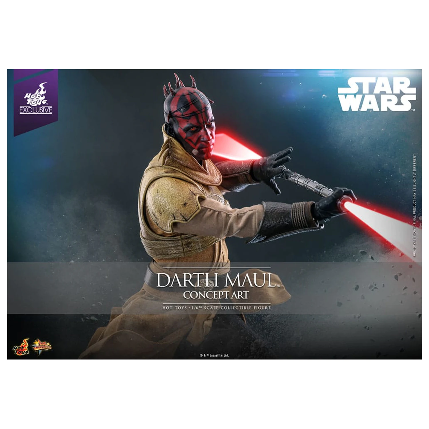 Star Wars Movie Masterpiece Akční figurka 1/6 Darth Maul (Concept Art) Hot Toys Exclusive 35 cm fotografii produktu