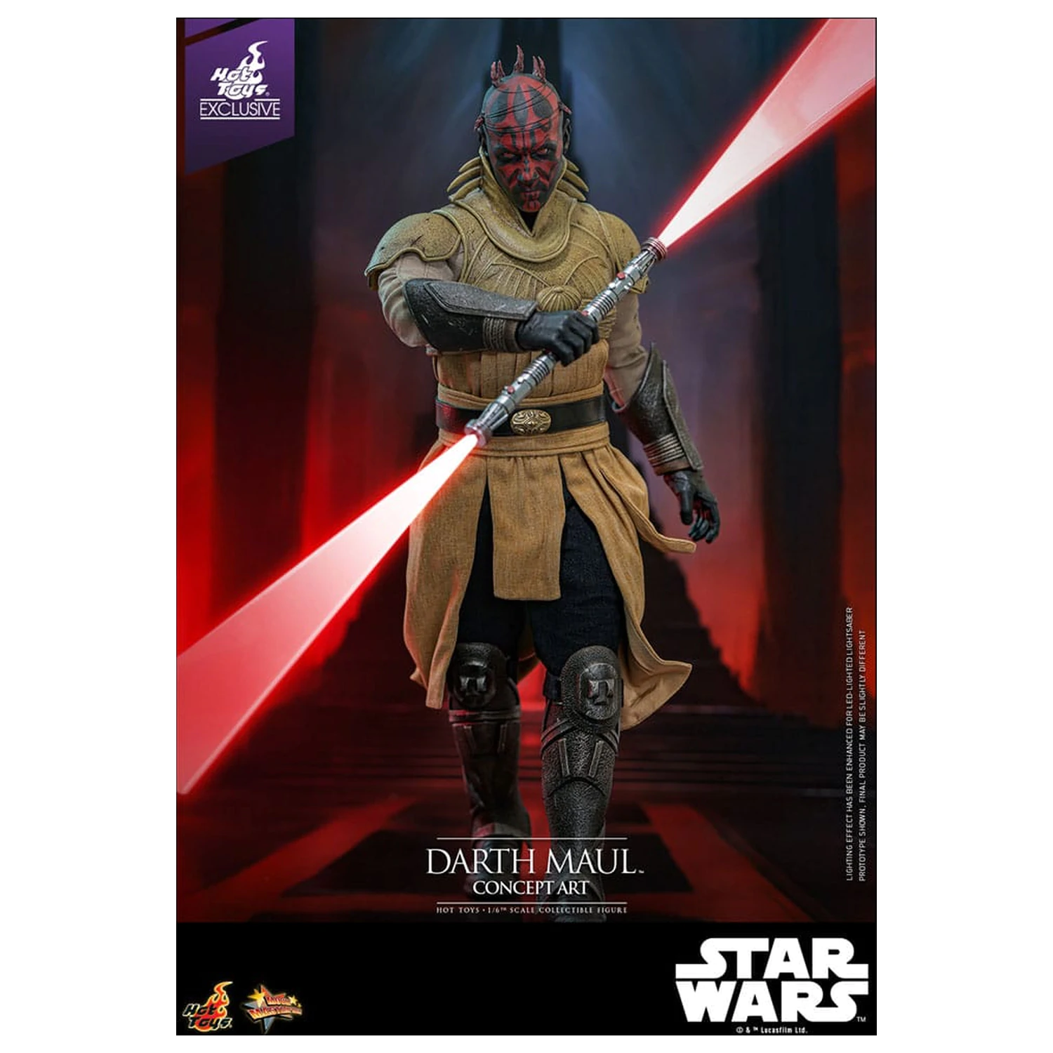 Star Wars Movie Masterpiece Akční figurka 1/6 Darth Maul (Concept Art) Hot Toys Exclusive 35 cm fotografii produktu