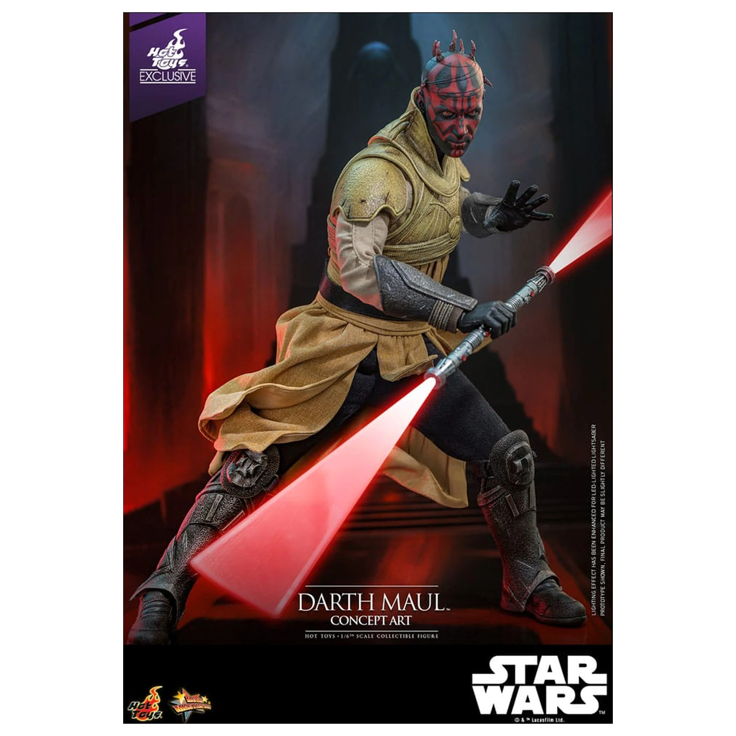 Star Wars Movie Masterpiece Akční figurka 1/6 Darth Maul (Concept Art) Hot Toys Exclusive 35 cm fotografii produktu