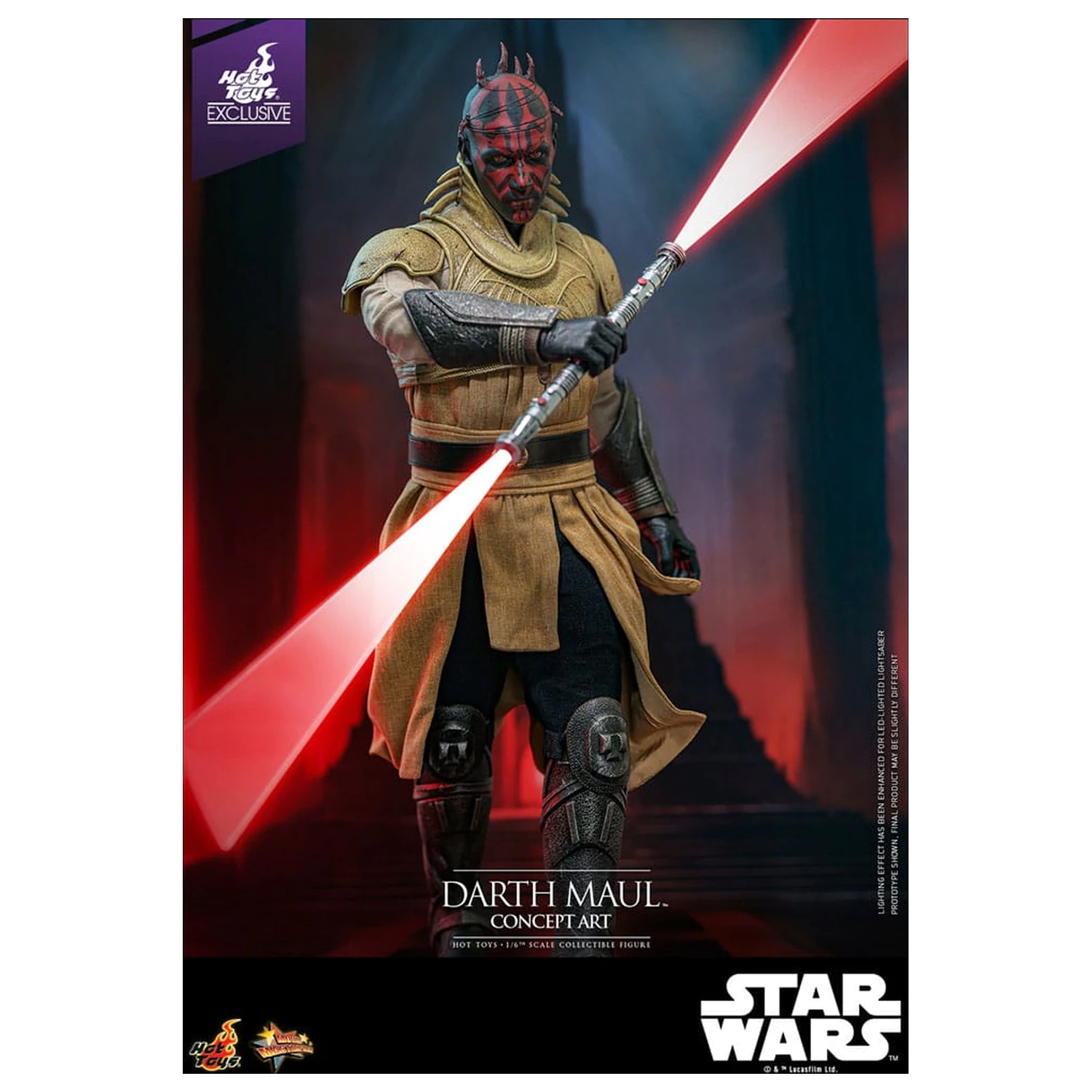 Star Wars Movie Masterpiece Akční figurka 1/6 Darth Maul (Concept Art) Hot Toys Exclusive 35 cm fotografii produktu