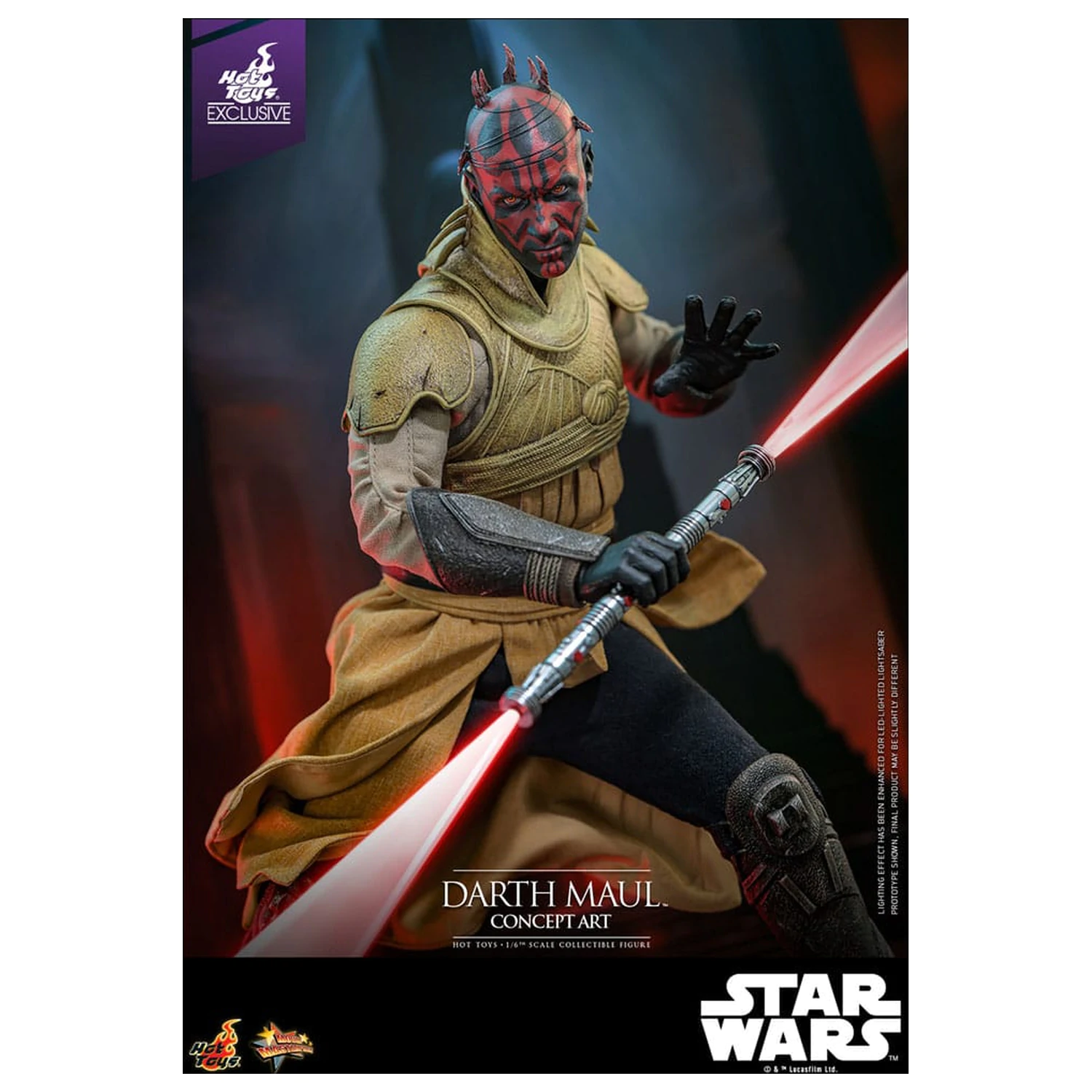 Star Wars Movie Masterpiece Akční figurka 1/6 Darth Maul (Concept Art) Hot Toys Exclusive 35 cm fotografii produktu