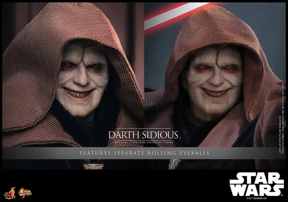 Star Wars Movie Masterpiece Akční figurka 1/6 Darth Sidious 29 cm fotografii produktu