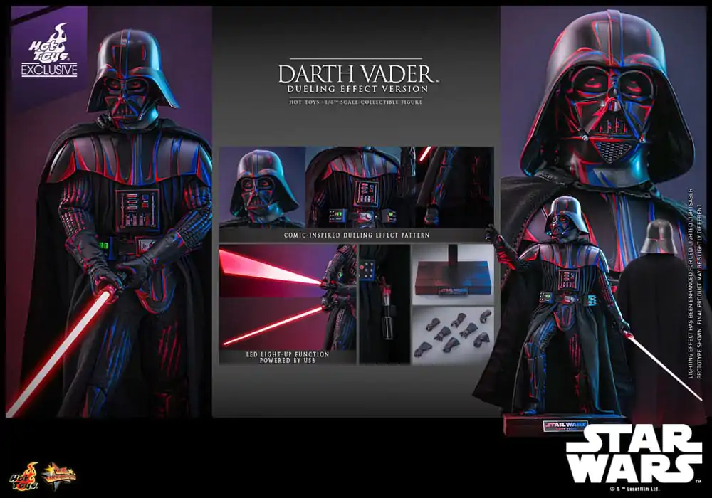 Star Wars Movie Masterpiece Akční figurka 1/6 Darth Vader (Dueling Effect Version) Hot Toys Exclusive 35 cm fotografii produktu