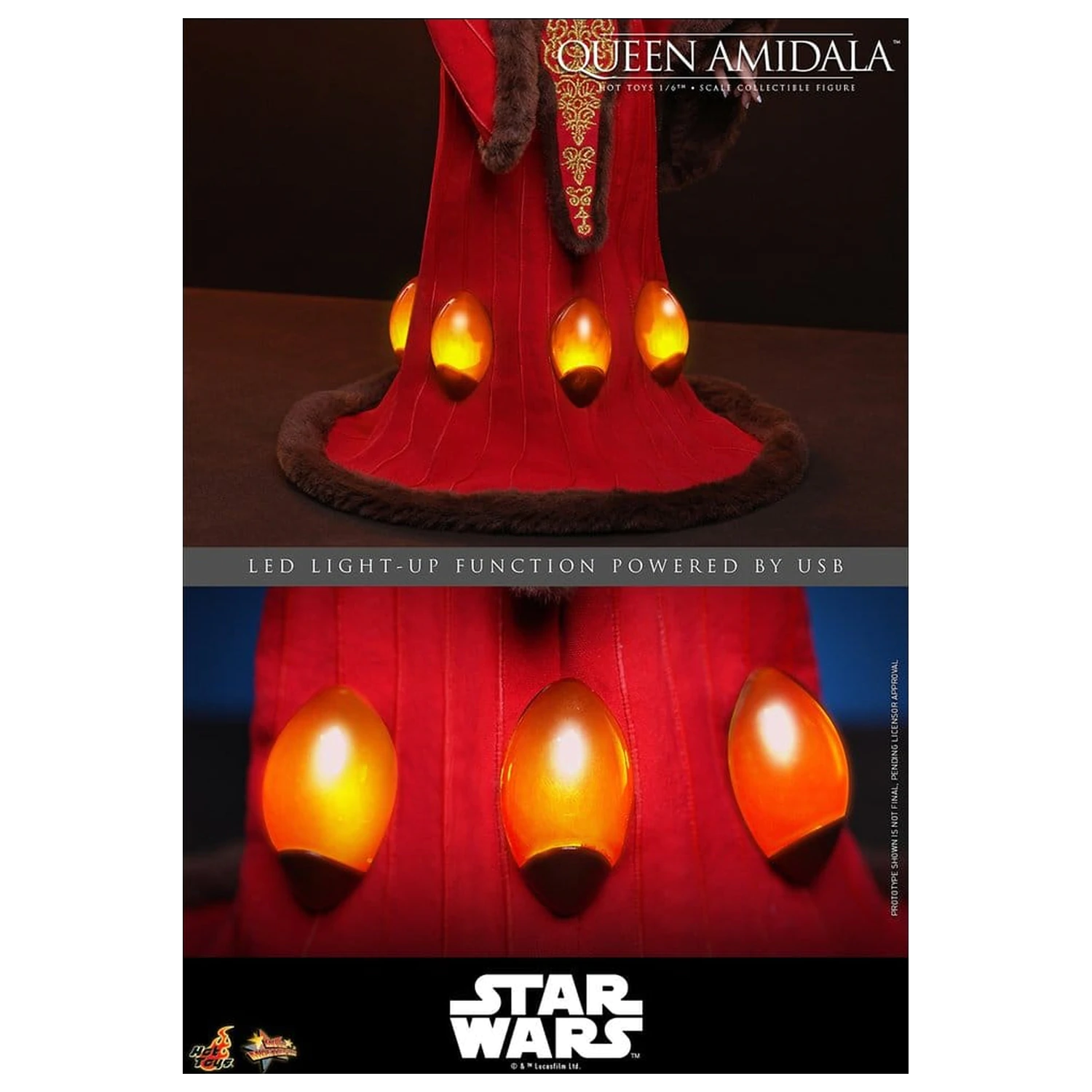 Star Wars Movie Masterpiece Akční figurka 1/6 Queen Amidala 28 cm fotografii produktu