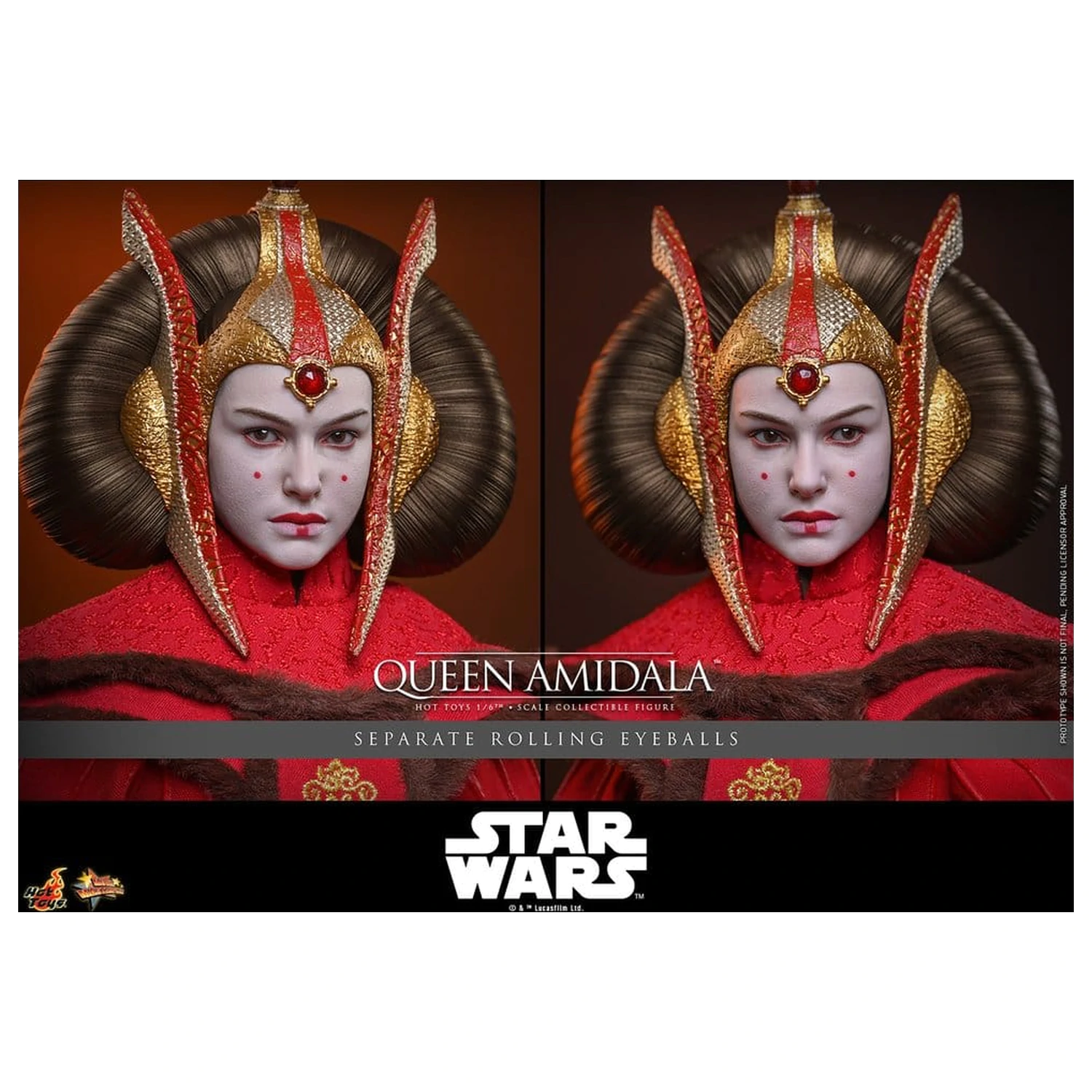 Star Wars Movie Masterpiece Akční figurka 1/6 Queen Amidala 28 cm fotografii produktu
