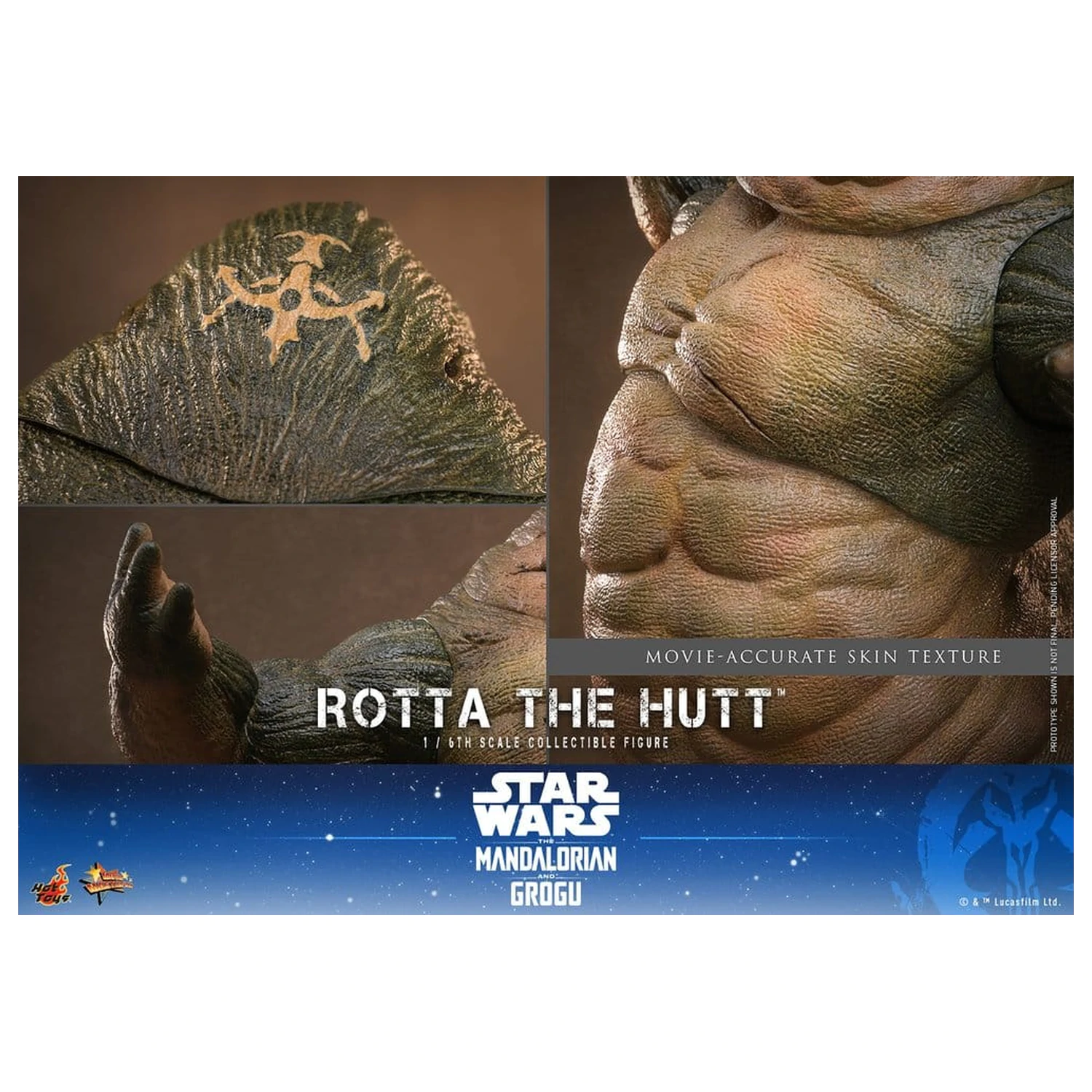 Star Wars Movie Masterpiece Akční figurka 1/6 Rotta The Hutt 32 cm fotografii produktu