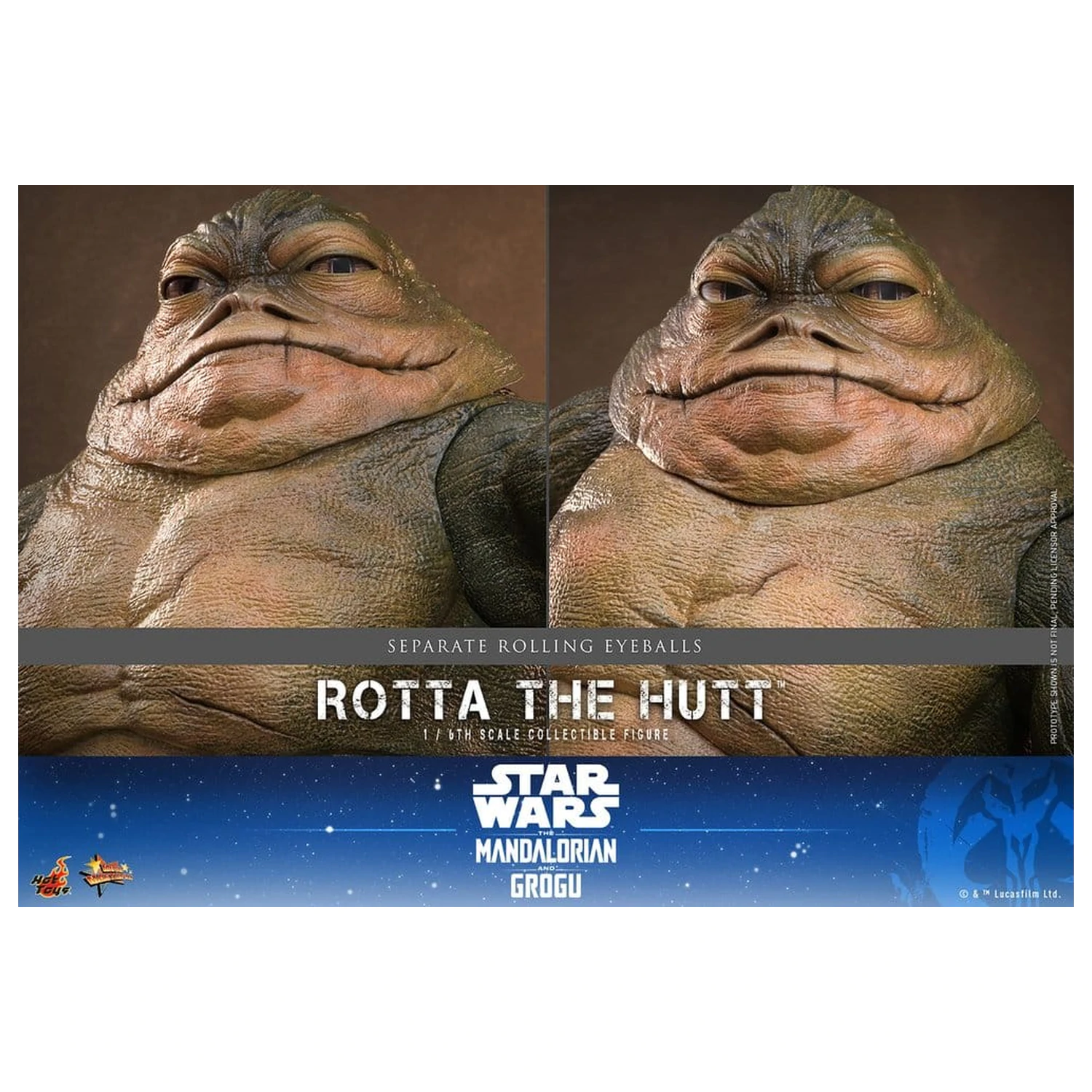 Star Wars Movie Masterpiece Akční figurka 1/6 Rotta The Hutt 32 cm fotografii produktu