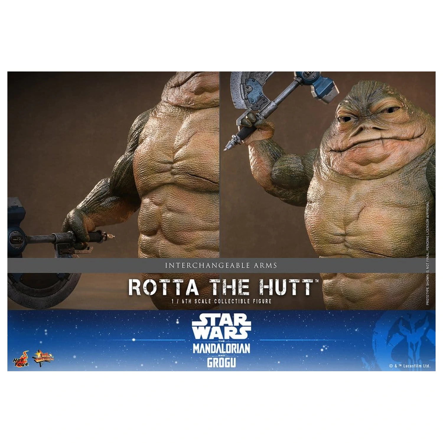 Star Wars Movie Masterpiece Akční figurka 1/6 Rotta The Hutt 32 cm fotografii produktu