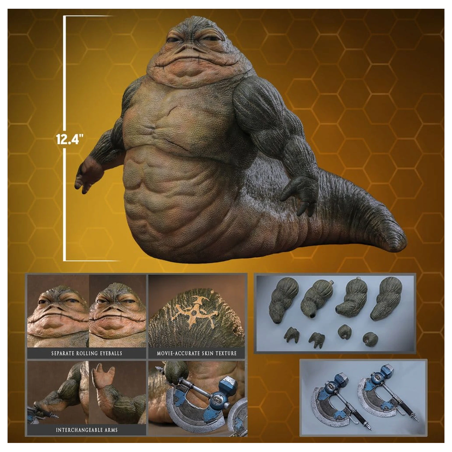 Star Wars Movie Masterpiece Akční figurka 1/6 Rotta The Hutt 32 cm fotografii produktu
