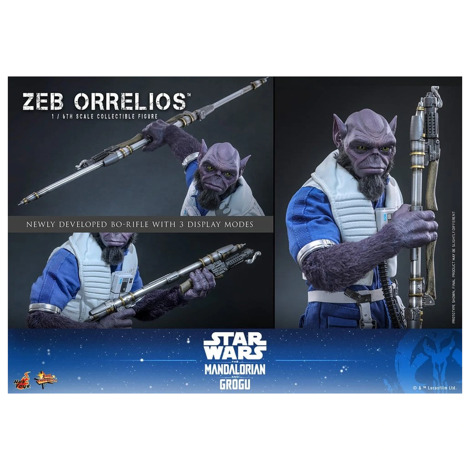 Star Wars Movie Masterpiece Akční figurka 1/6 Zeb Orrelios 33 cm fotografii produktu