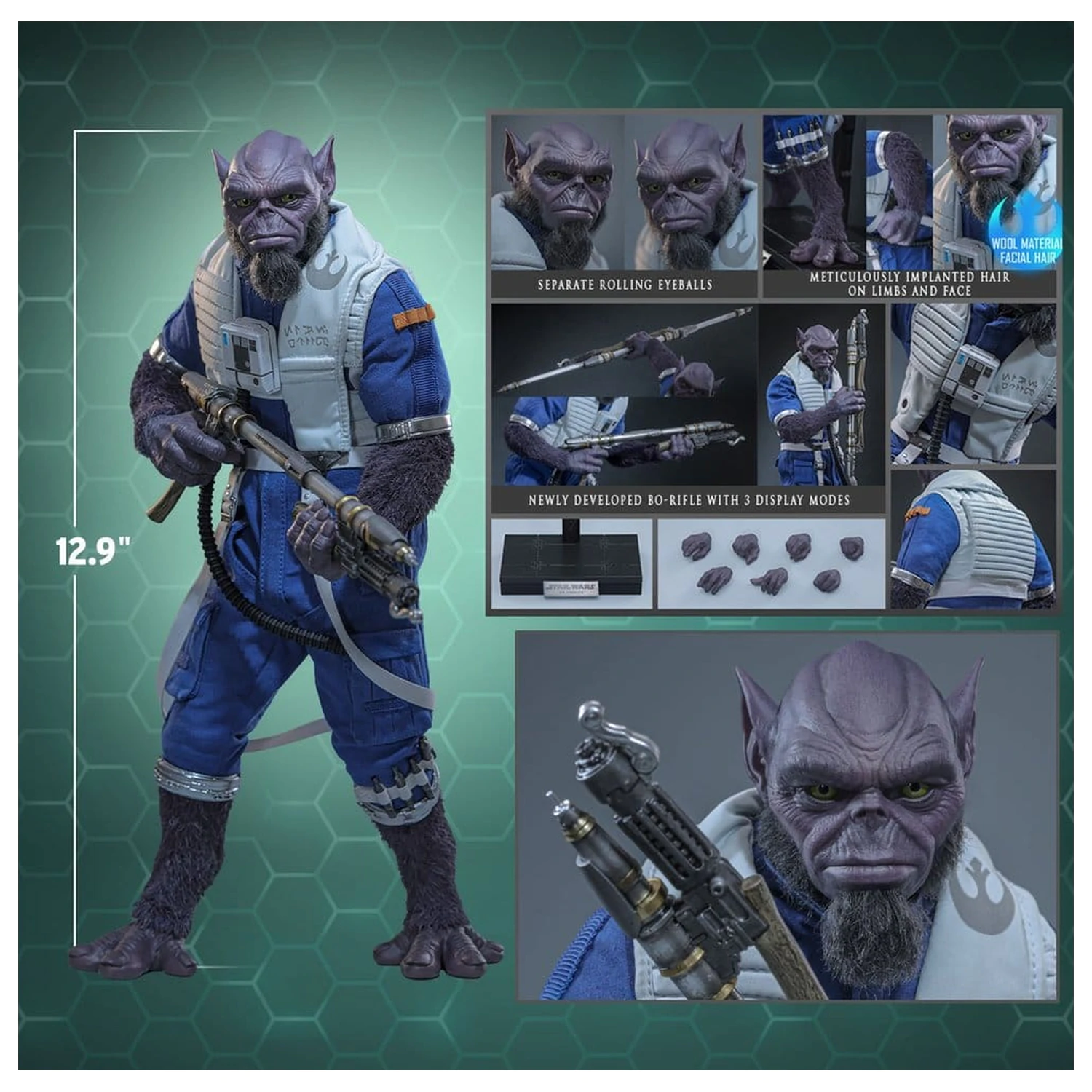 Star Wars Movie Masterpiece Akční figurka 1/6 Zeb Orrelios 33 cm fotografii produktu
