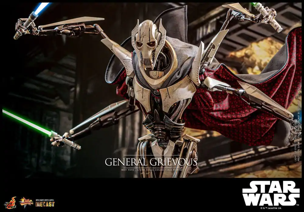 Star Wars Movie Masterpiece Diecast Akční figurka 1/6 General Grievous 42 cm fotografii produktu