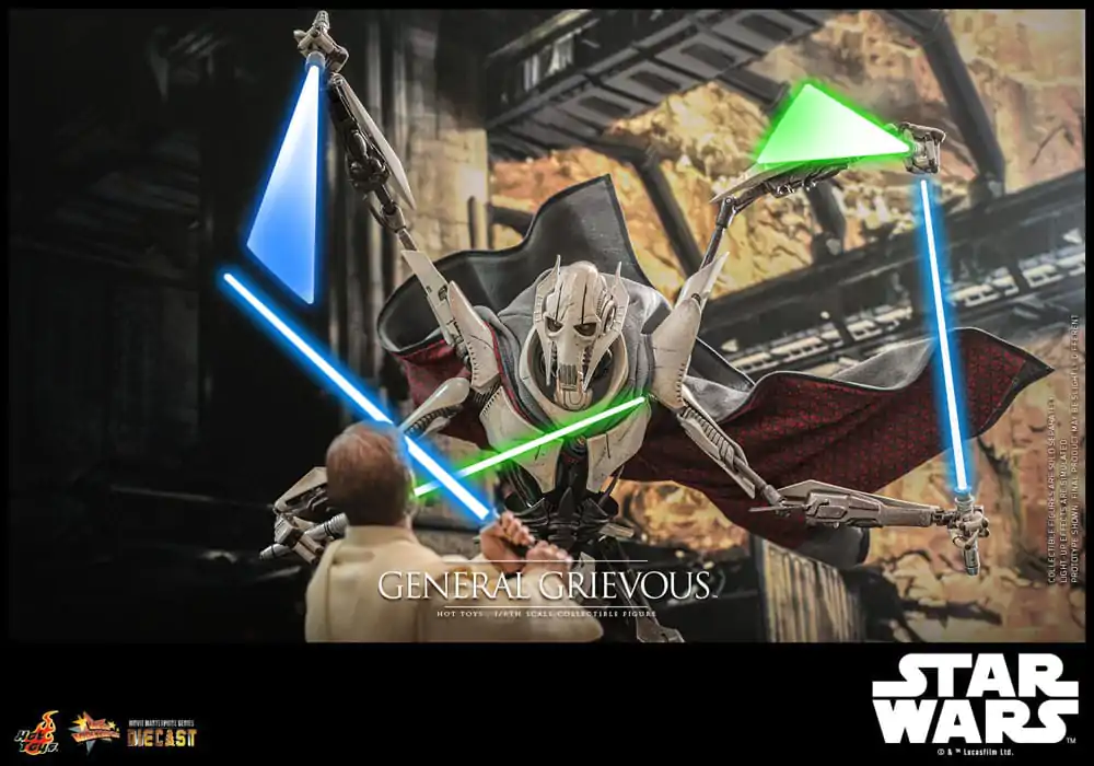 Star Wars Movie Masterpiece Diecast Akční figurka 1/6 General Grievous 42 cm fotografii produktu