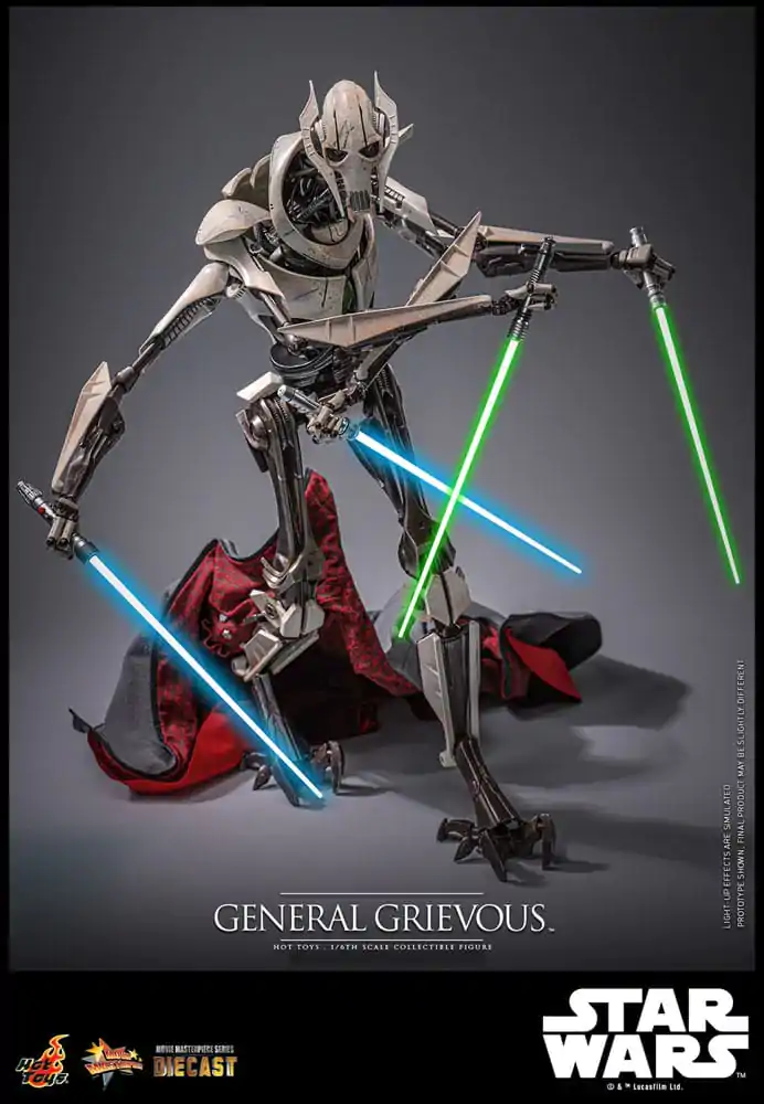 Star Wars Movie Masterpiece Diecast Akční figurka 1/6 General Grievous 42 cm fotografii produktu