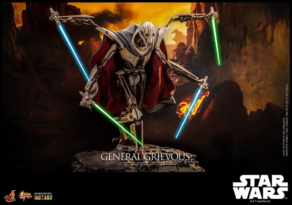 Star Wars Movie Masterpiece Diecast Akční figurka 1/6 General Grievous 42 cm fotografii produktu