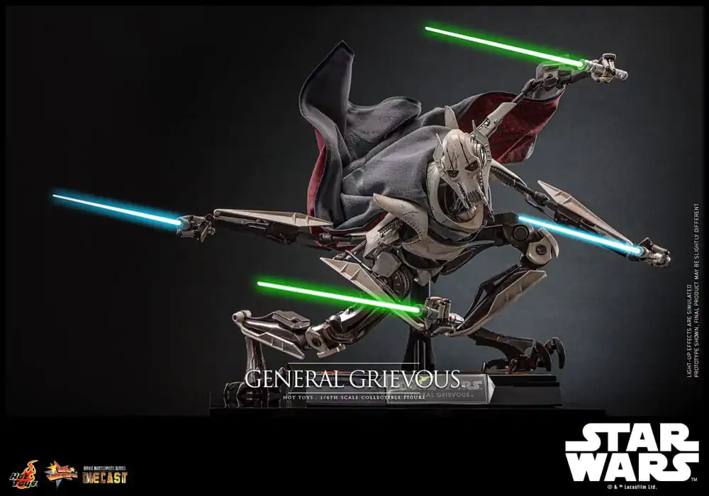 Star Wars Movie Masterpiece Diecast Akční figurka 1/6 General Grievous 42 cm fotografii produktu