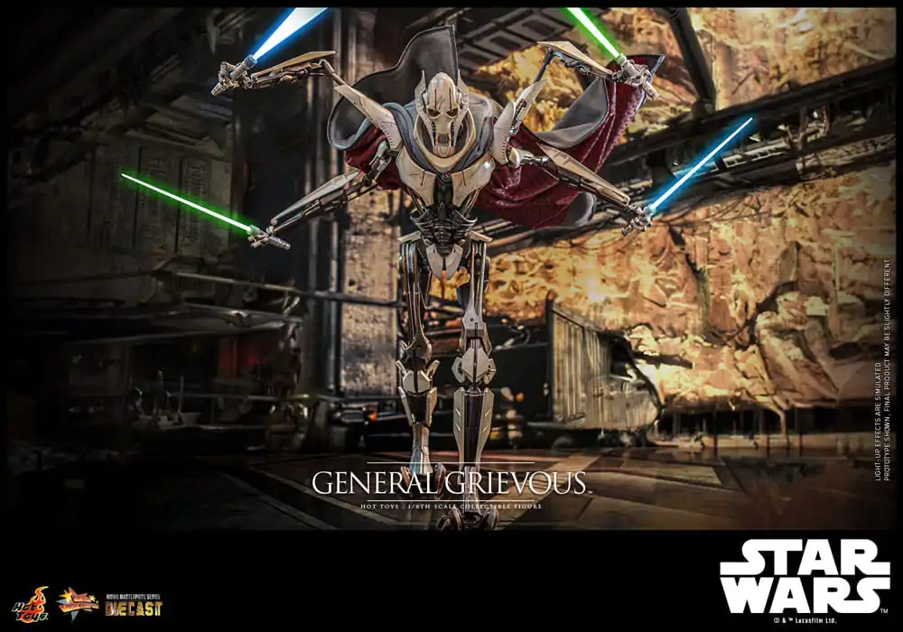 Star Wars Movie Masterpiece Diecast Akční figurka 1/6 General Grievous 42 cm fotografii produktu