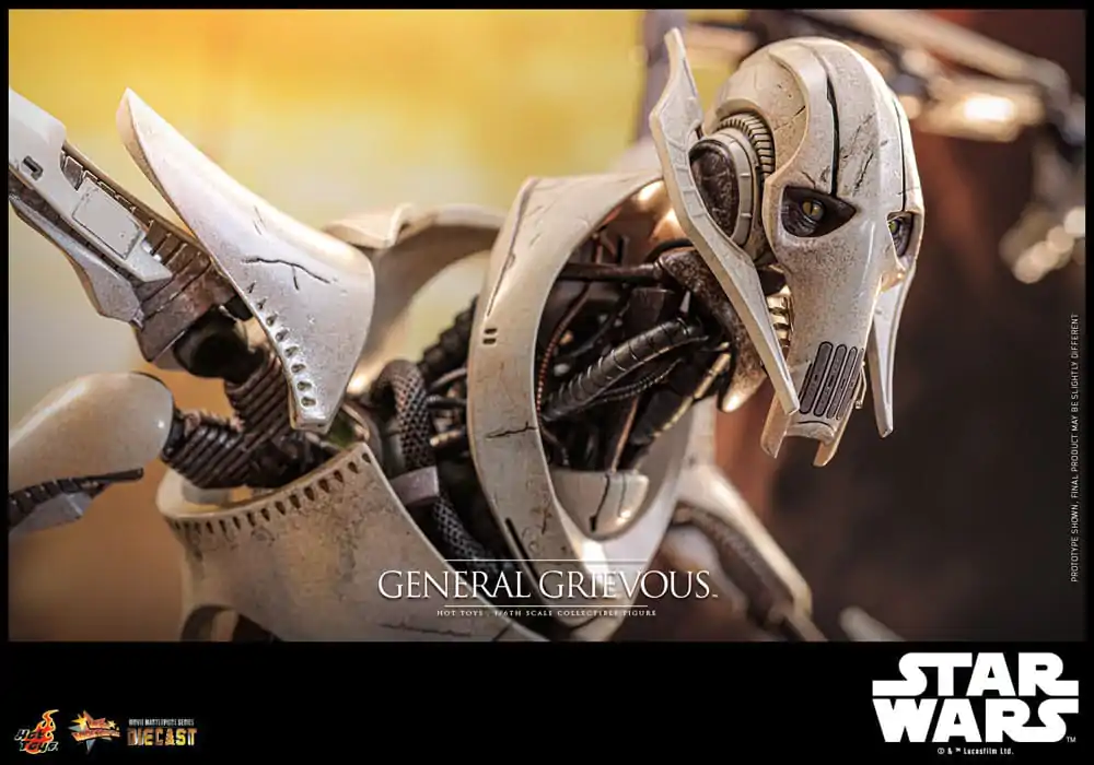 Star Wars Movie Masterpiece Diecast Akční figurka 1/6 General Grievous 42 cm fotografii produktu