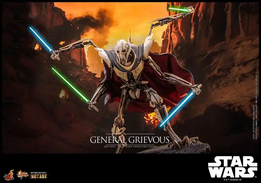 Star Wars Movie Masterpiece Diecast Akční figurka 1/6 General Grievous 42 cm fotografii produktu