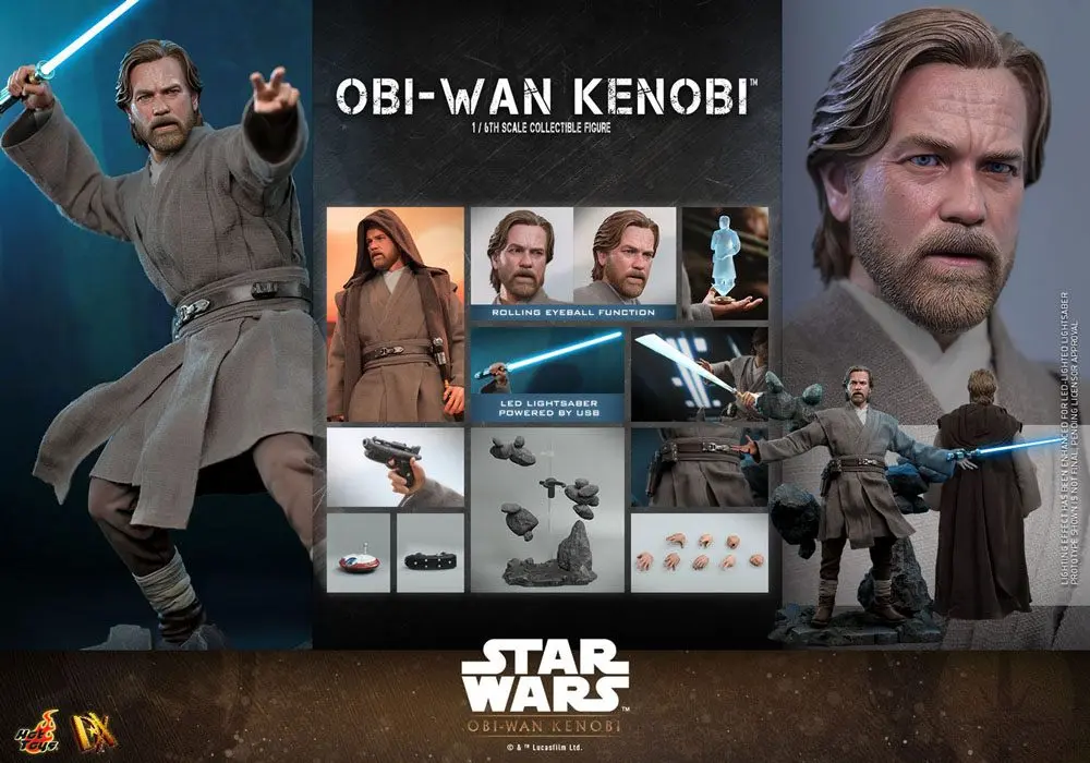 Star Wars: Obi-Wan Kenobi Akční figurka 1/6 Obi-Wan Kenobi 30 cm fotografii produktu