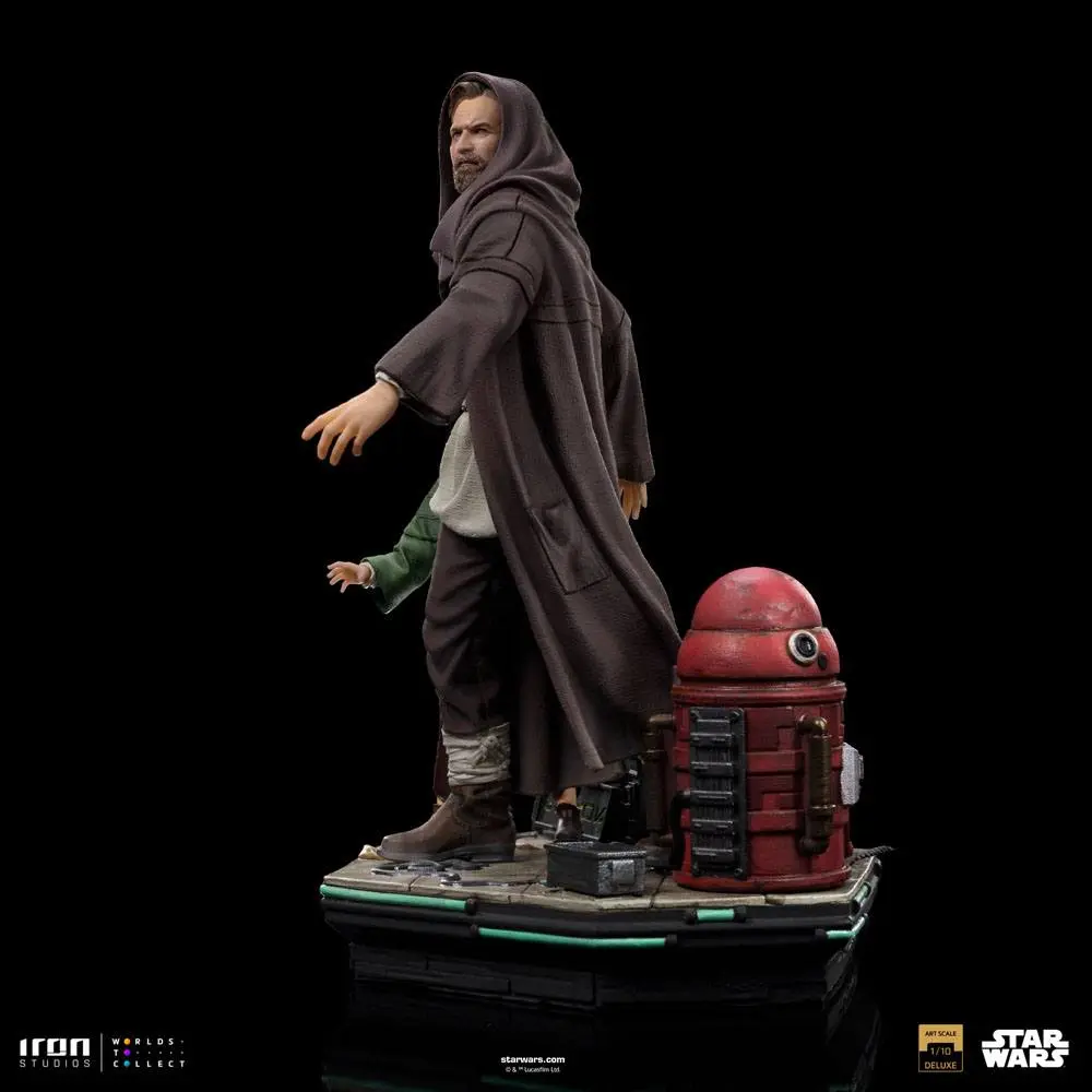 Star Wars: Obi-Wan Kenobi Deluxe umělecká socha v měřítku 1/10 Obi-Wan & Mladá Leia 20 cm fotografii produktu