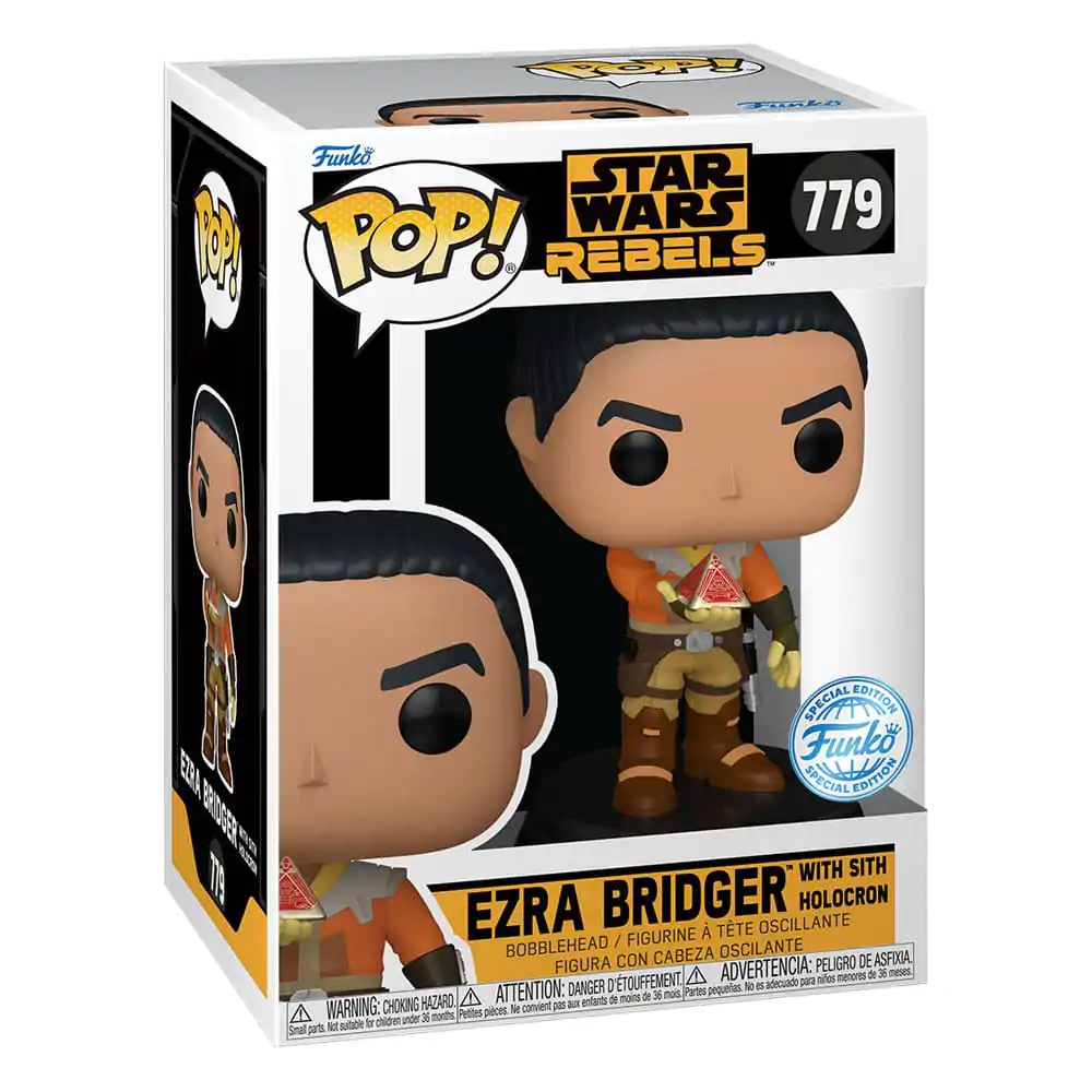 Star Wars Rebels Funko POP! Vinyl Bobble-Head Figurka Ezra Bridger with Sith Holocron Exclusive 9 cm fotografii produktu