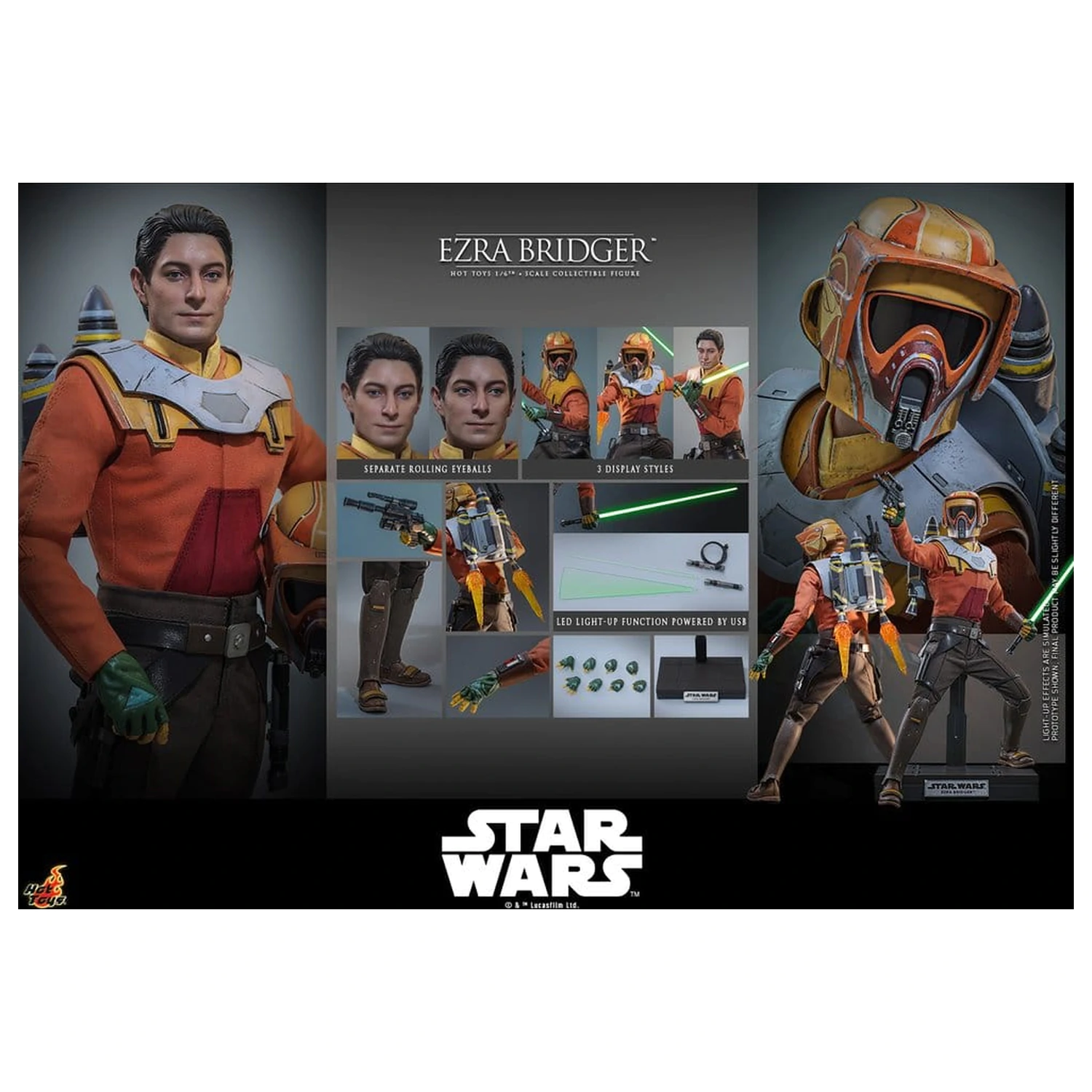 Star Wars: Rebels Television Masterpiece akční figurka 1/6 Ezra Bridger 31 cm fotografii produktu