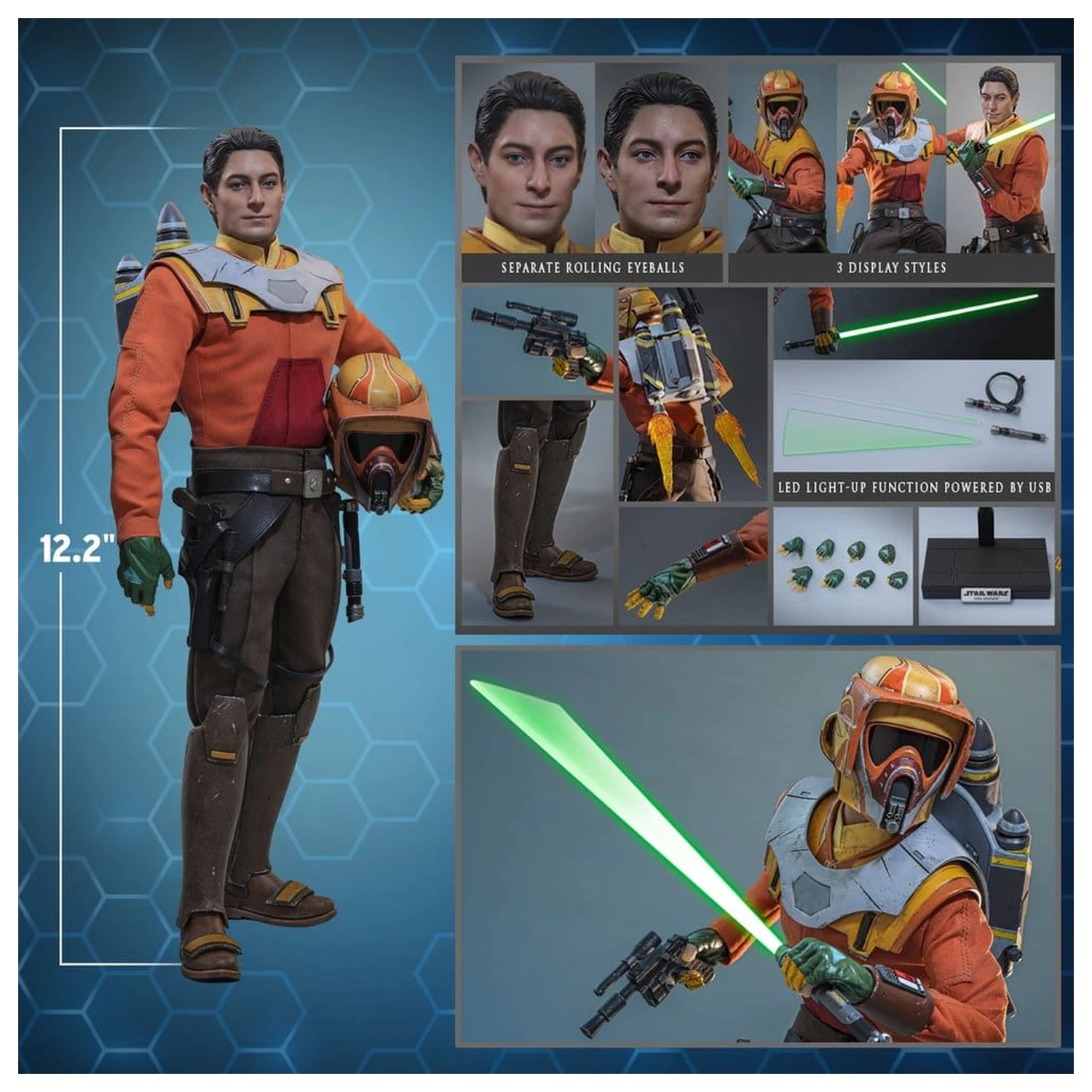 Star Wars: Rebels Television Masterpiece akční figurka 1/6 Ezra Bridger 31 cm fotografii produktu