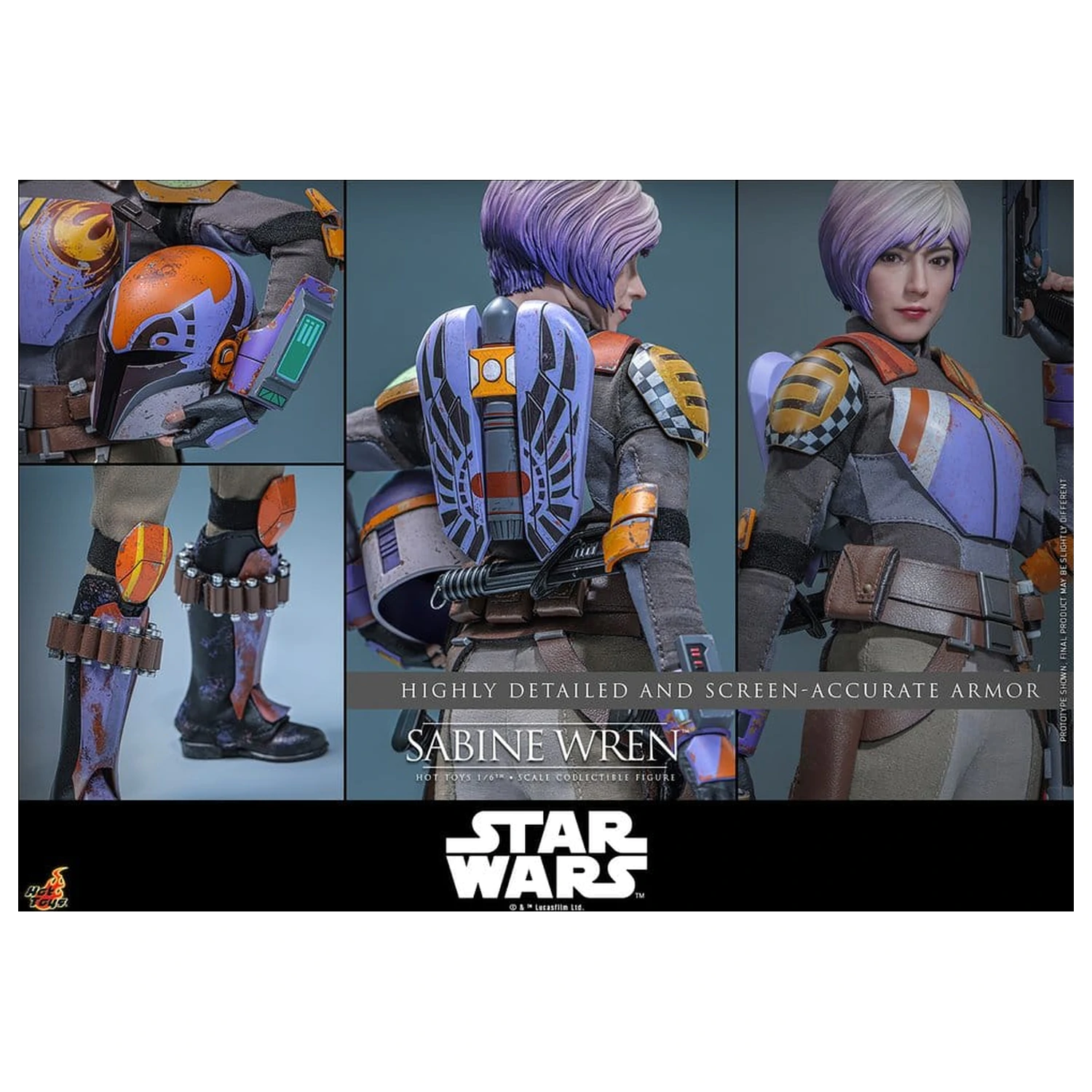 Star Wars: Rebels Television Masterpiece akční figurka 1/6 Sabine Wren 29 cm fotografii produktu