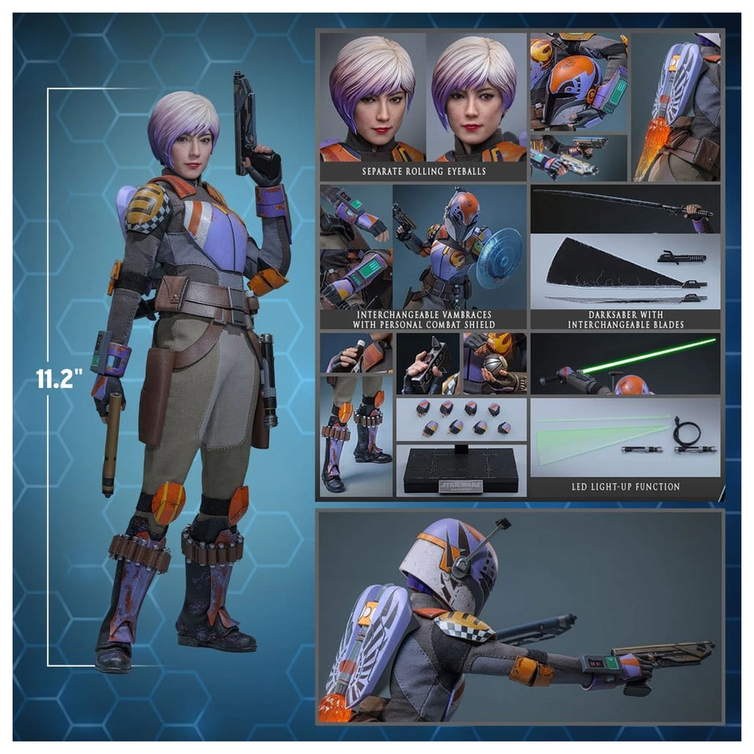 Star Wars: Rebels Television Masterpiece akční figurka 1/6 Sabine Wren 29 cm fotografii produktu