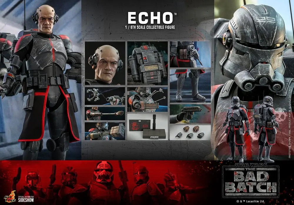 Star Wars The Bad Batch akční figurka 1/6 Echo 29 cm fotografii produktu