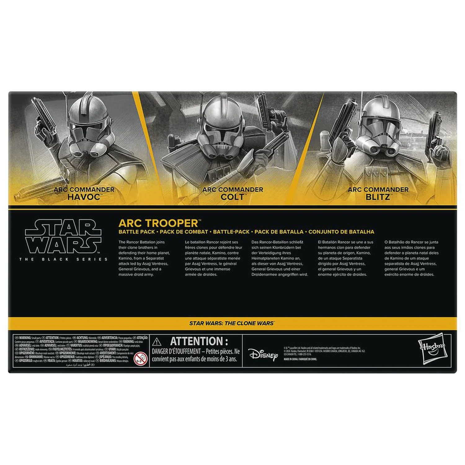 Star Wars The Black Series Star Wars The Clone Wars set 3 figurek 15cm fotografii produktu