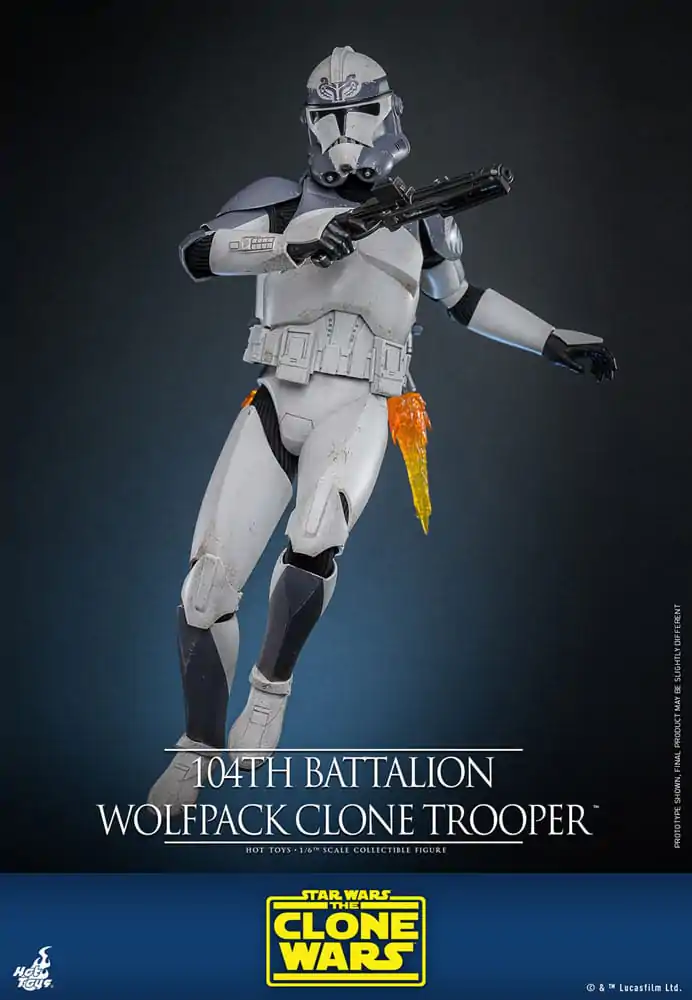 Star Wars The Clone Wars Akční figurka 1/6 104th Battalion Wolfpack Clone Trooper 30 cm fotografii produktu