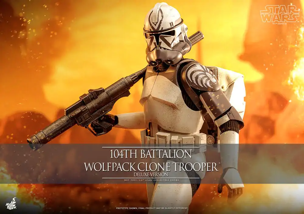 Star Wars The Clone Wars akční figurka 1/6 104th Battalion Wolfpack Clone Trooper Deluxe verze 30 cm fotografii produktu