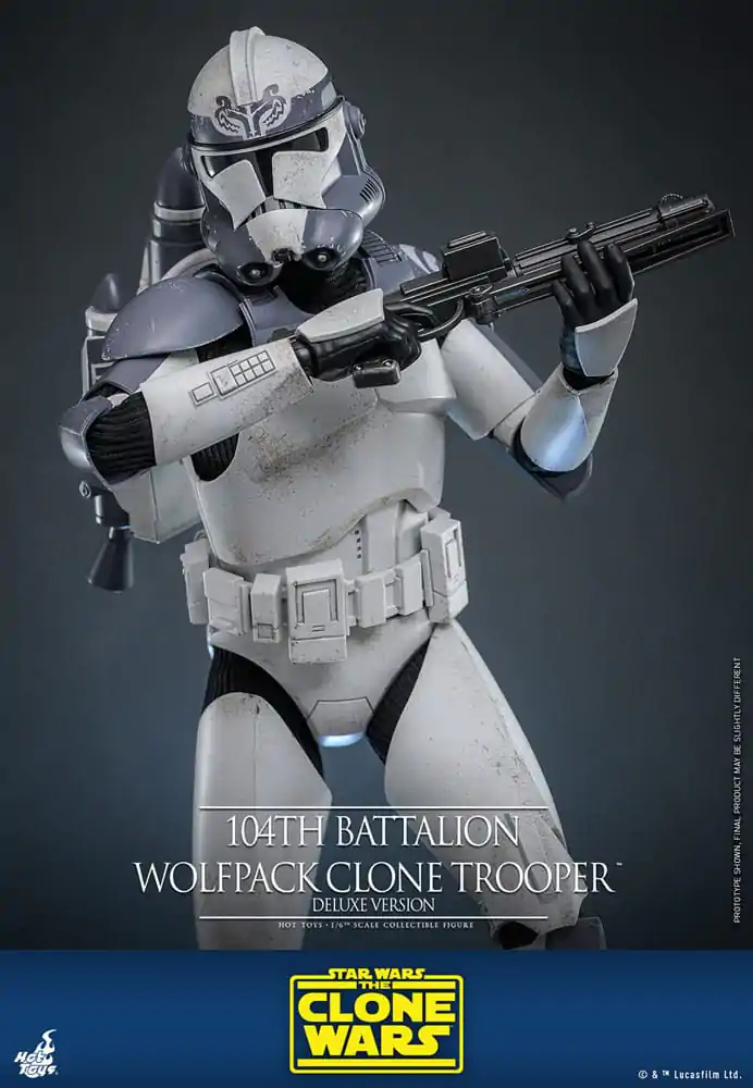 Star Wars The Clone Wars akční figurka 1/6 104th Battalion Wolfpack Clone Trooper Deluxe verze 30 cm fotografii produktu