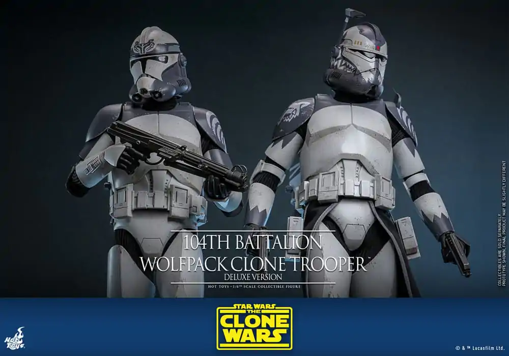 Star Wars The Clone Wars akční figurka 1/6 104th Battalion Wolfpack Clone Trooper Deluxe verze 30 cm fotografii produktu