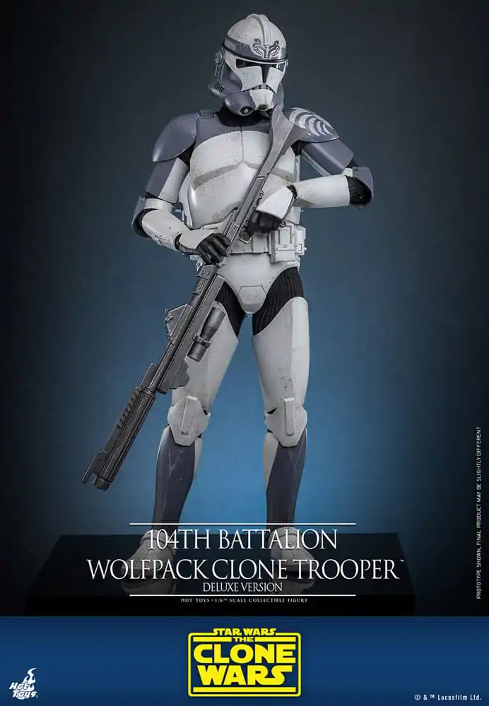 Star Wars The Clone Wars akční figurka 1/6 104th Battalion Wolfpack Clone Trooper Deluxe verze 30 cm fotografii produktu