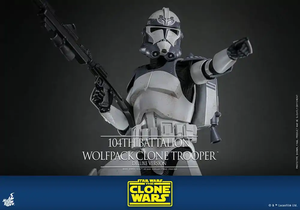 Star Wars The Clone Wars akční figurka 1/6 104th Battalion Wolfpack Clone Trooper Deluxe verze 30 cm fotografii produktu