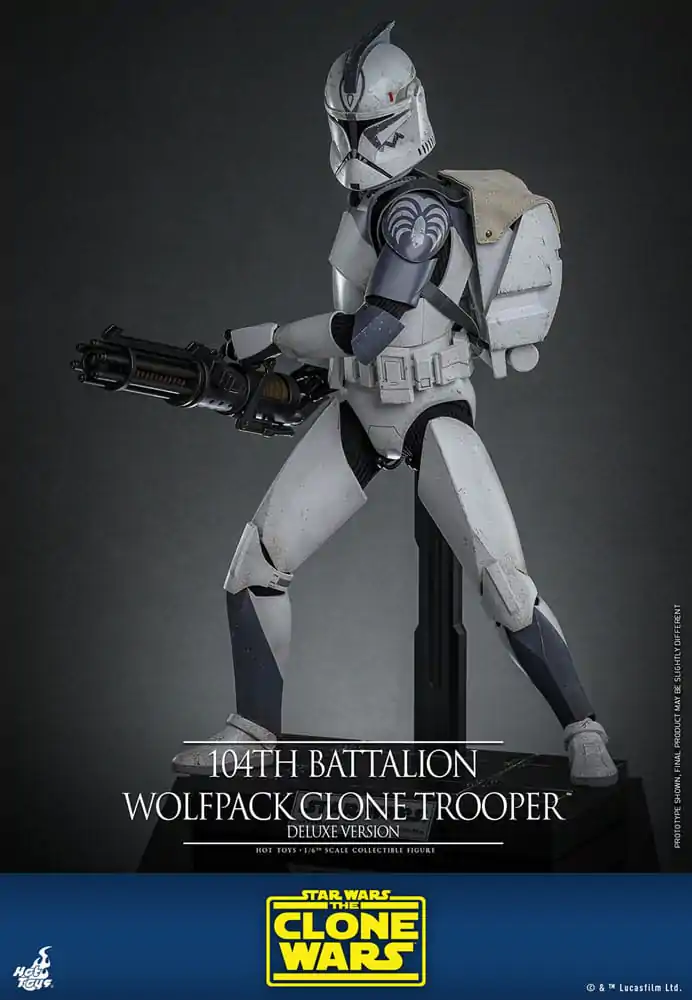 Star Wars The Clone Wars akční figurka 1/6 104th Battalion Wolfpack Clone Trooper Deluxe verze 30 cm fotografii produktu