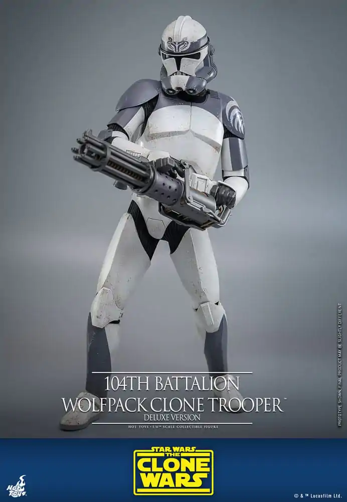 Star Wars The Clone Wars akční figurka 1/6 104th Battalion Wolfpack Clone Trooper Deluxe verze 30 cm fotografii produktu