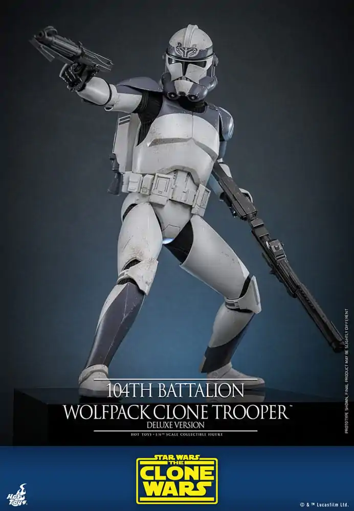 Star Wars The Clone Wars akční figurka 1/6 104th Battalion Wolfpack Clone Trooper Deluxe verze 30 cm fotografii produktu