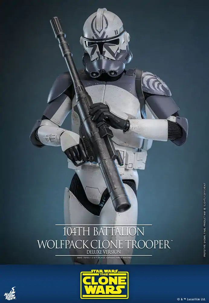 Star Wars The Clone Wars akční figurka 1/6 104th Battalion Wolfpack Clone Trooper Deluxe verze 30 cm fotografii produktu