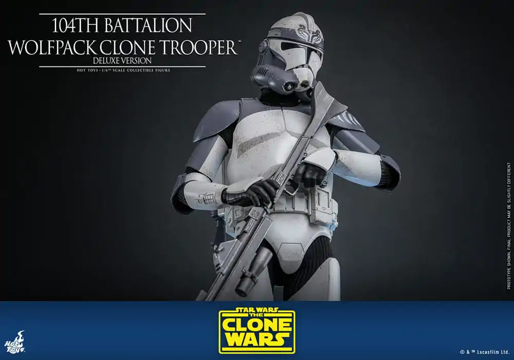 Star Wars The Clone Wars akční figurka 1/6 104th Battalion Wolfpack Clone Trooper Deluxe verze 30 cm fotografii produktu