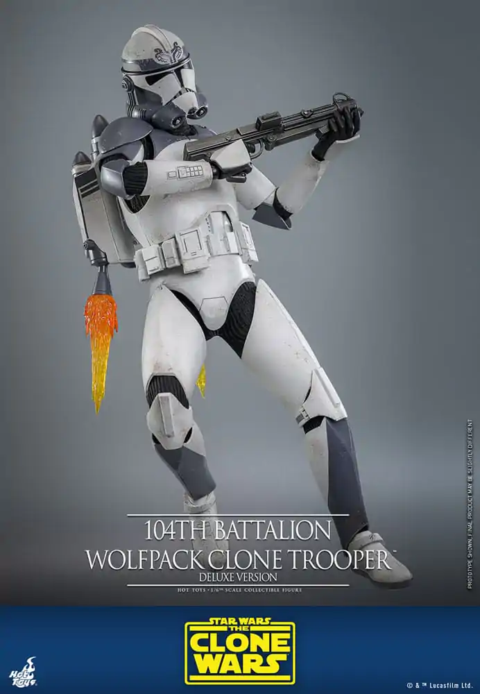 Star Wars The Clone Wars akční figurka 1/6 104th Battalion Wolfpack Clone Trooper Deluxe verze 30 cm fotografii produktu